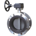 Manual concentric worm actuated flanged butterfly valve wuhu